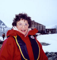 Jackie returns to Stonington Island base in 1995. Photo by Karen Ronne Tupek