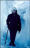 Edith "Jackie" Ronne, who died Sunday, was photographed in an ice cave on a return trip to Antarctica in 1971.