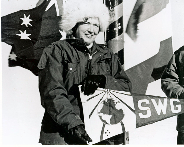 Edith Ronne at the South Pole